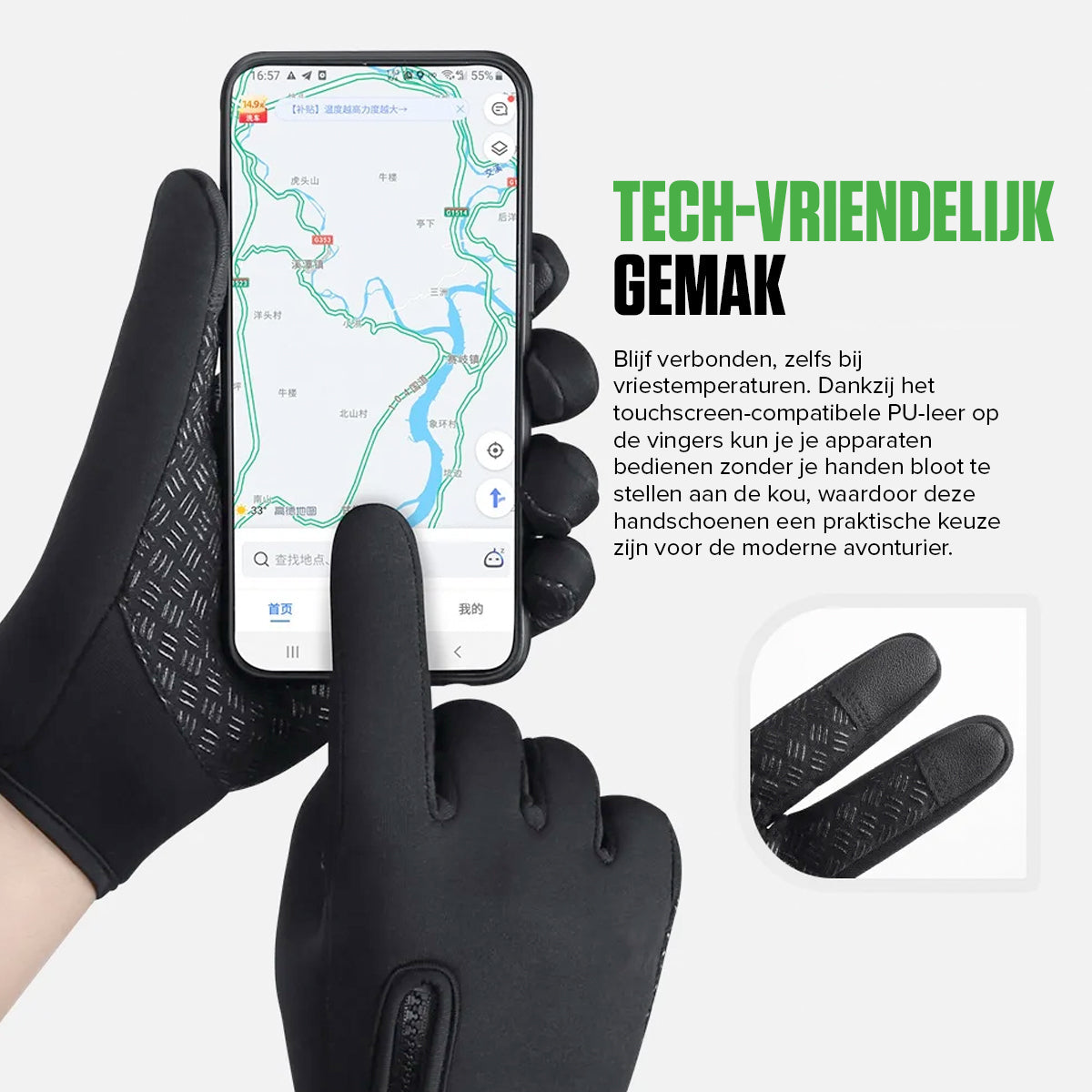 Winddichte Thermohandschuhe