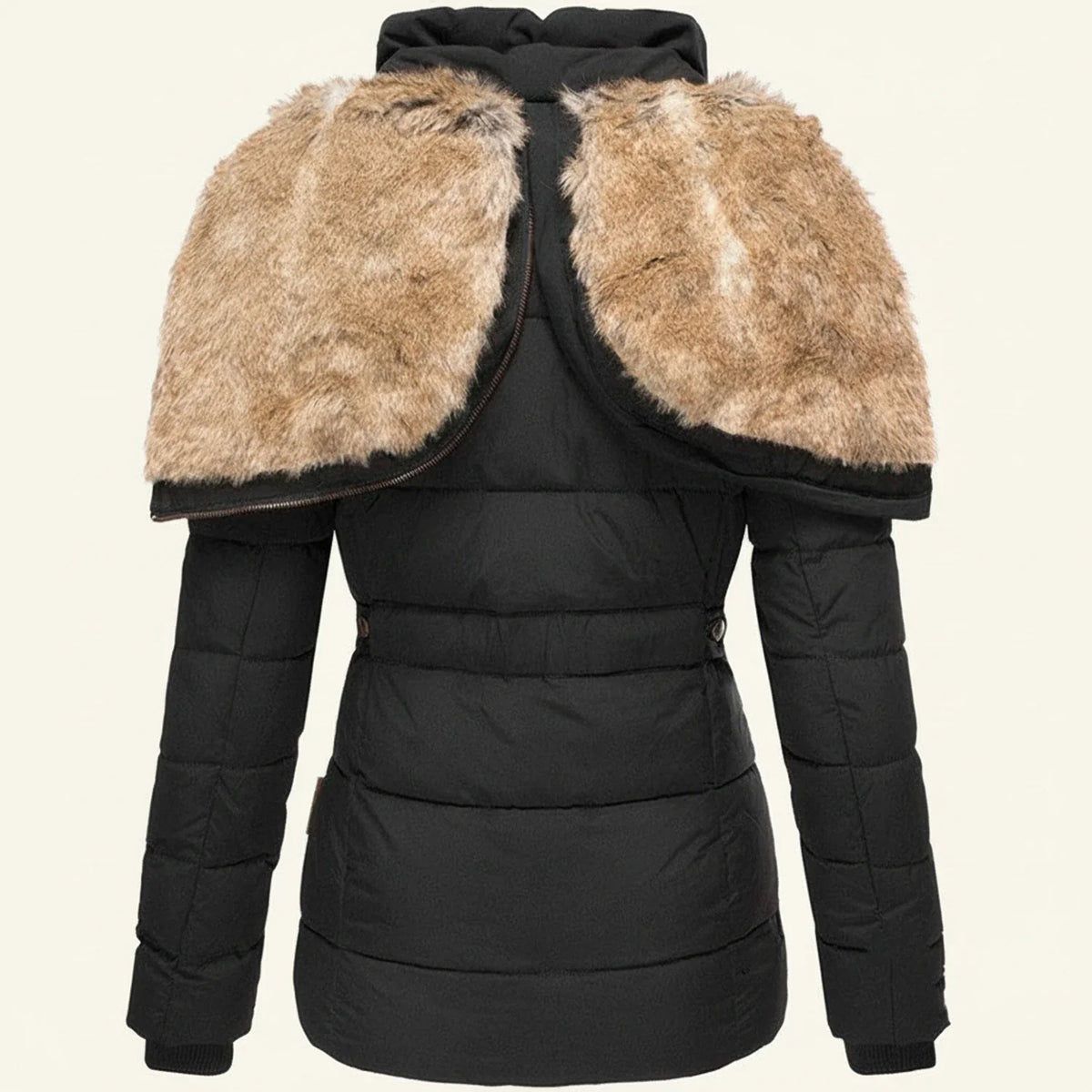 Winter-Pufferjacke mit Kapuze für Damen