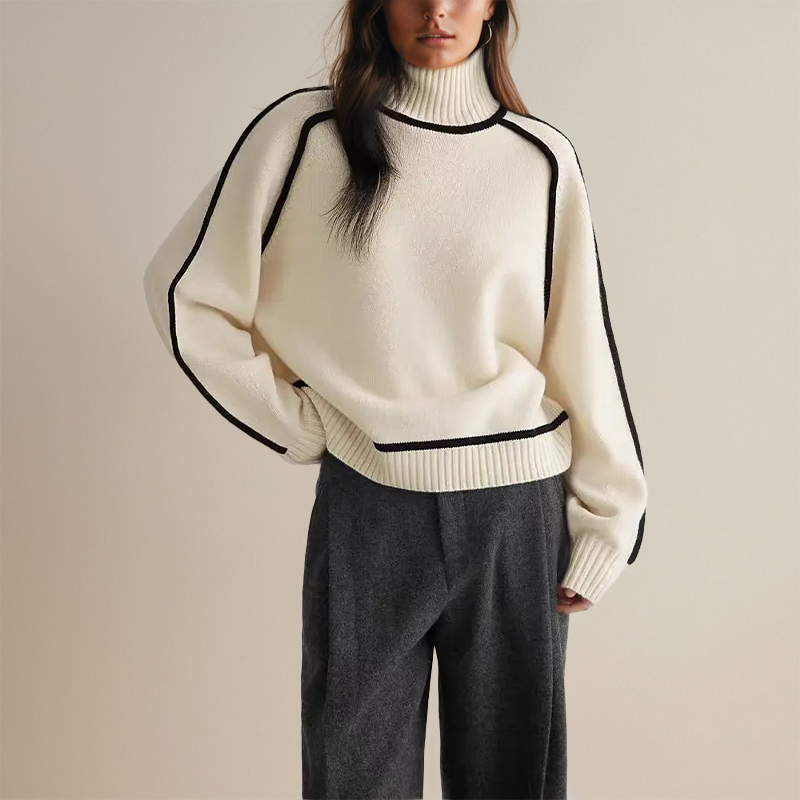 Winter-Rollkragenpullover für Damen
