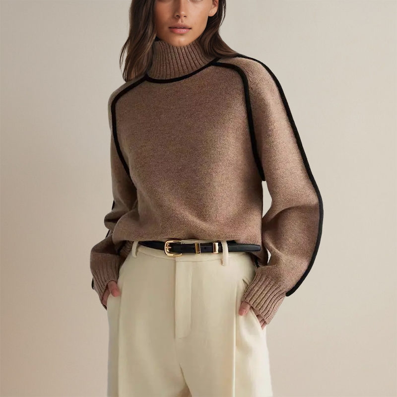 Winter-Rollkragenpullover für Damen