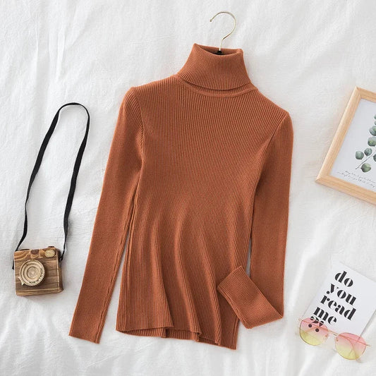 Winterfester Rollkragenpullover für Damen | Weicher Strickpullover in Kaschmir-Optik