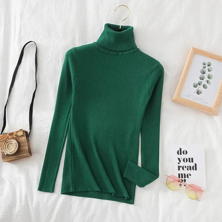 Winterfester Rollkragenpullover für Damen | Weicher Strickpullover in Kaschmir-Optik