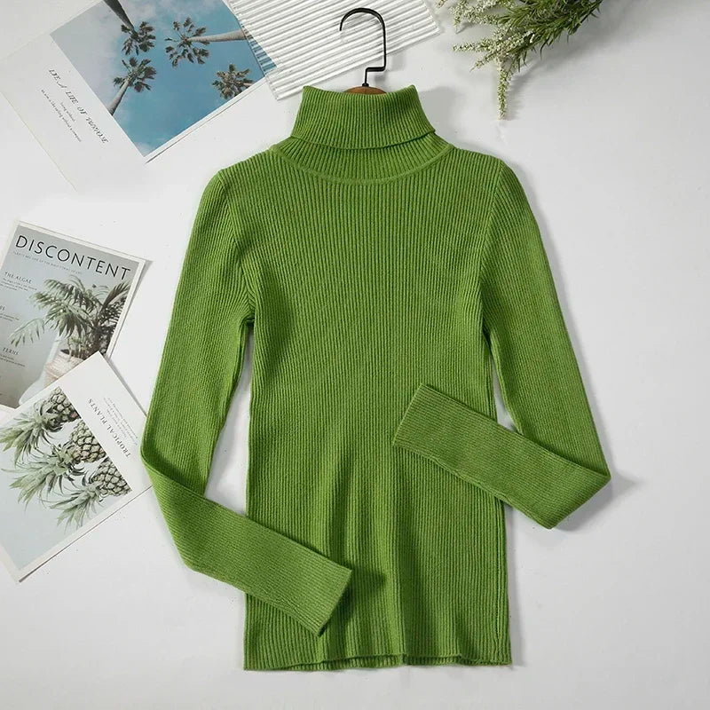Winterfester Rollkragenpullover für Damen | Weicher Strickpullover in Kaschmir-Optik