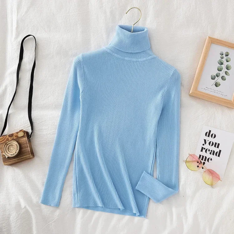 Winterfester Rollkragenpullover für Damen | Weicher Strickpullover in Kaschmir-Optik