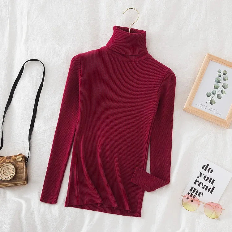 Winterfester Rollkragenpullover für Damen | Weicher Strickpullover in Kaschmir-Optik