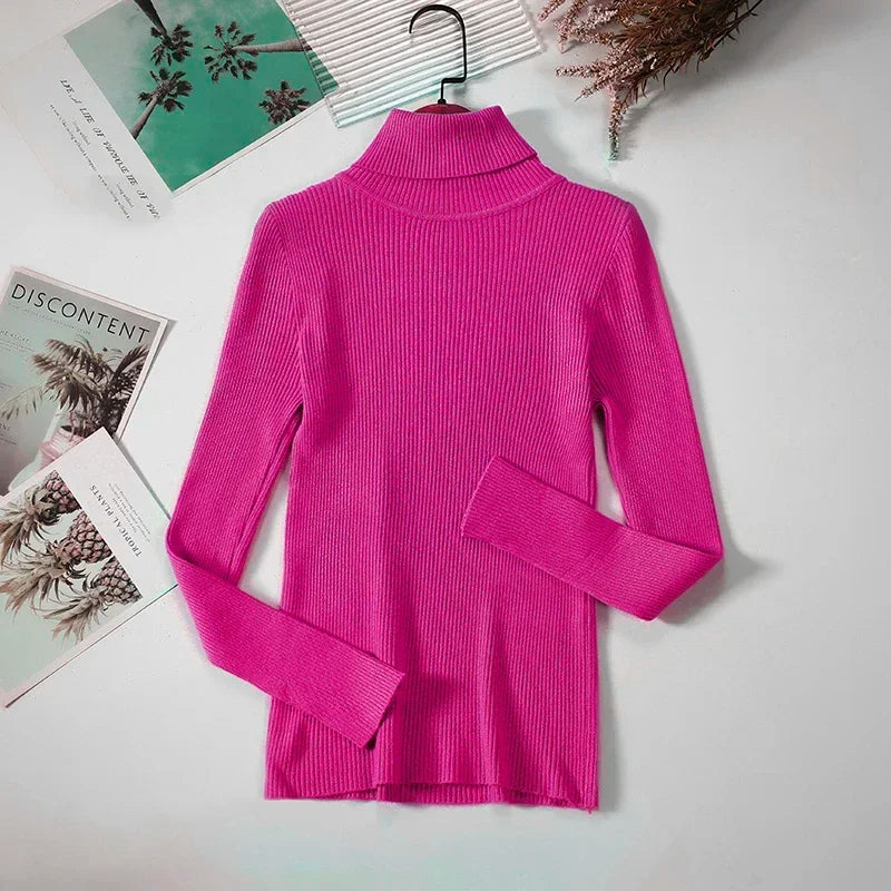 Winterfester Rollkragenpullover für Damen | Weicher Strickpullover in Kaschmir-Optik