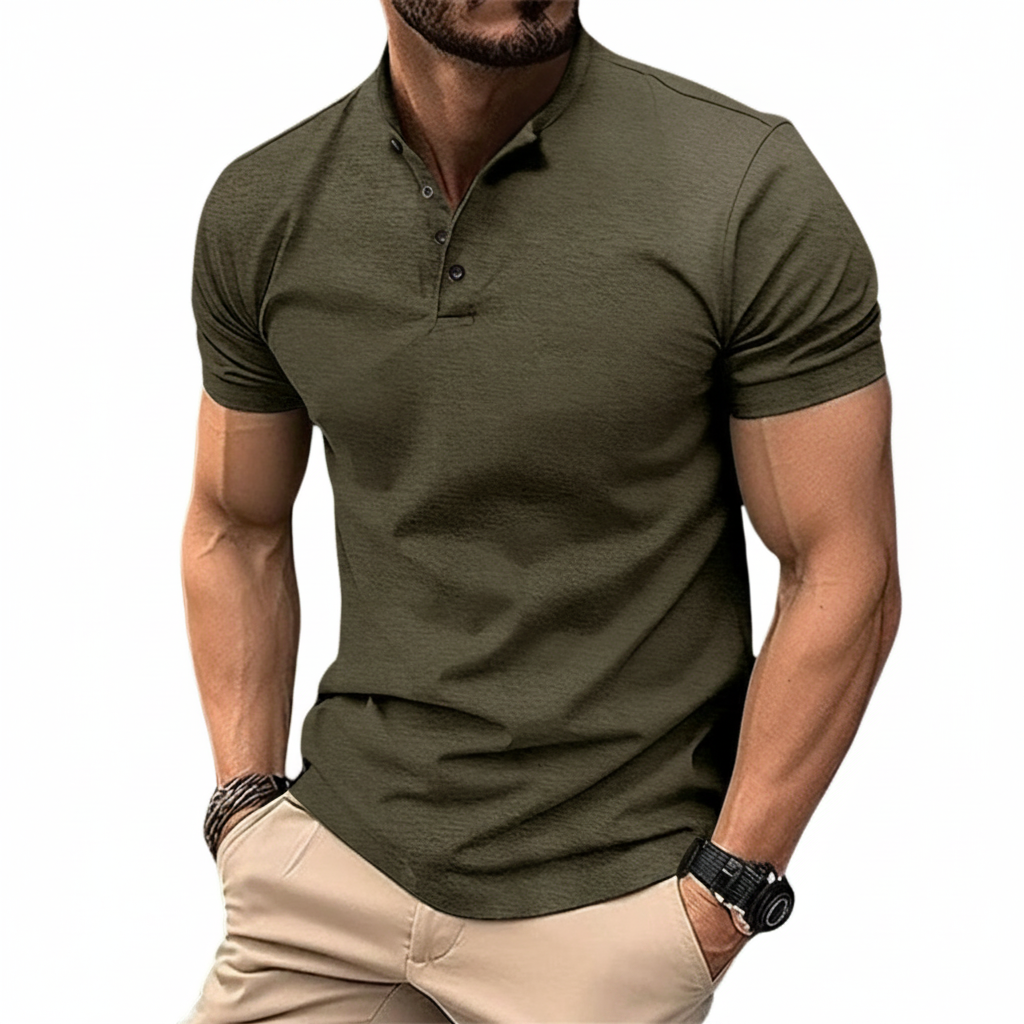 Zeitloses Herren-Kurzarm-Poloshirt aus Baumwolle für hohen Tragekomfort