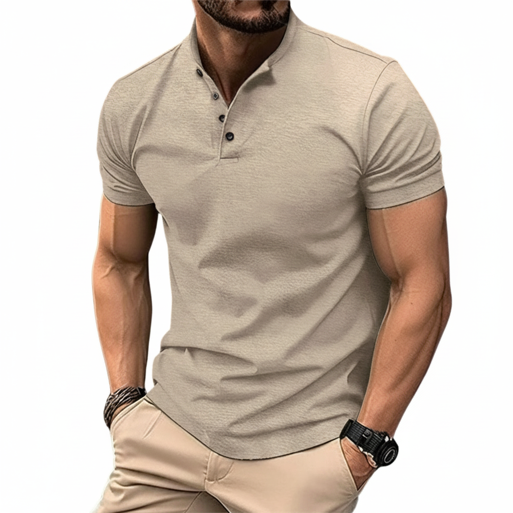 Zeitloses Herren-Kurzarm-Poloshirt aus Baumwolle für hohen Tragekomfort