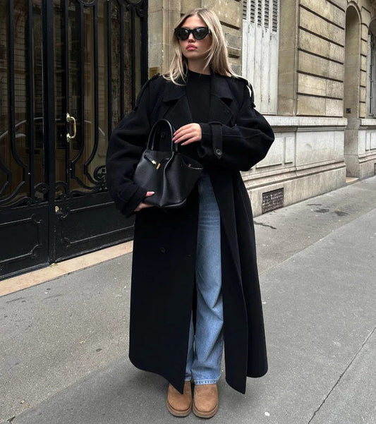 Zweireihiger Damen-Trenchcoat