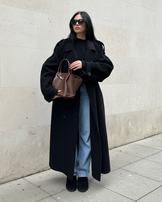 Zweireihiger Damen-Trenchcoat