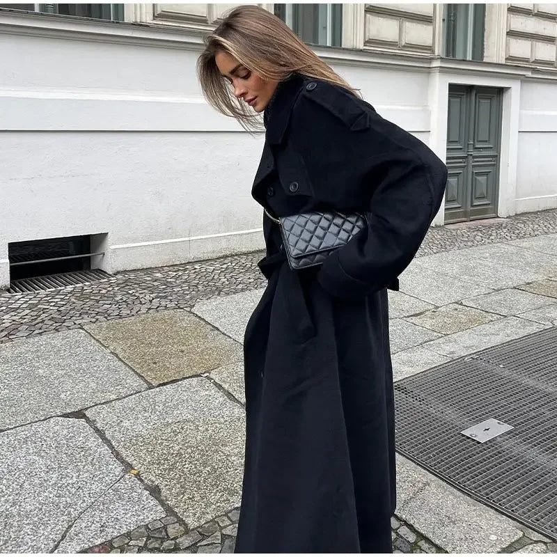Zweireihiger Damen-Trenchcoat