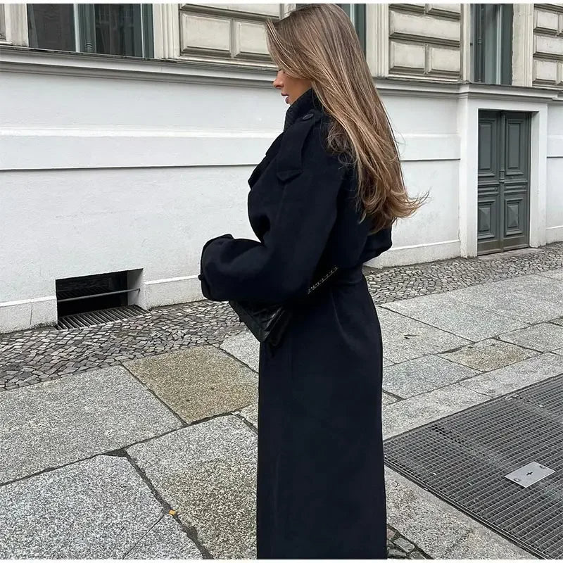 Zweireihiger Damen-Trenchcoat