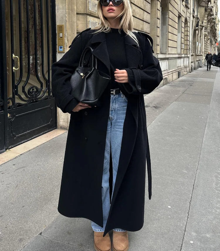 Zweireihiger Damen-Trenchcoat