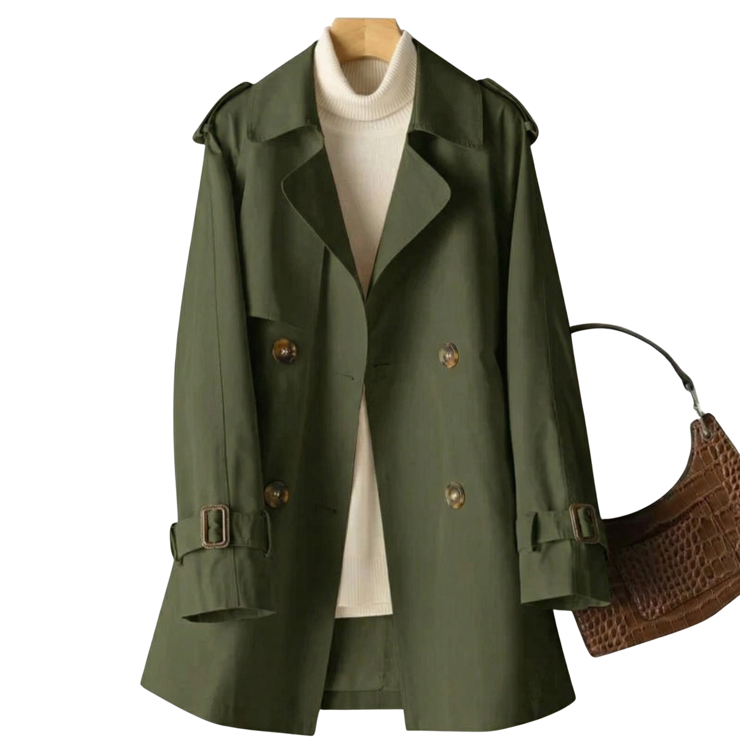 Zweireihiger Trenchcoat für Damen