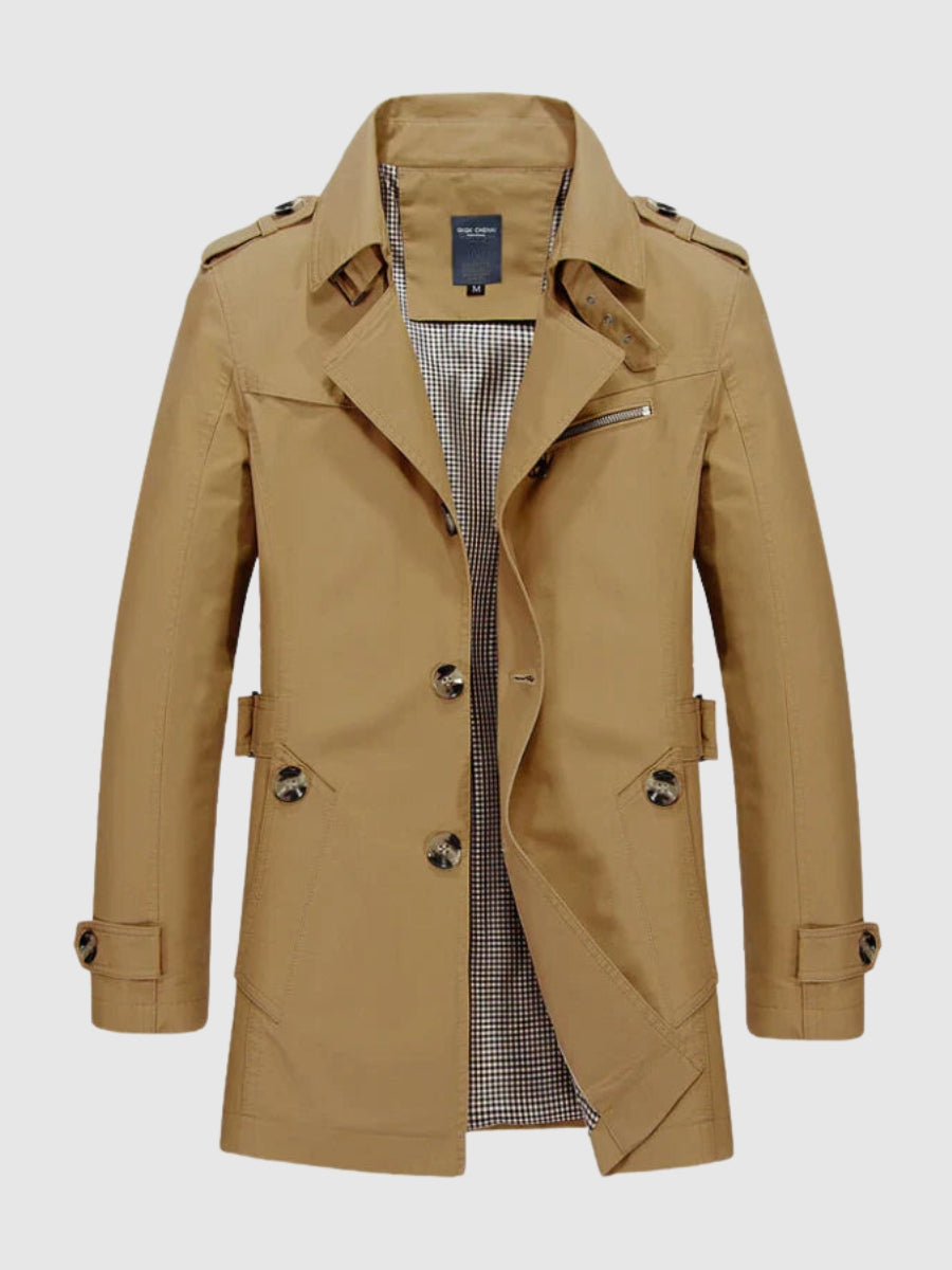 Zweireihiger Trenchcoat für Herren