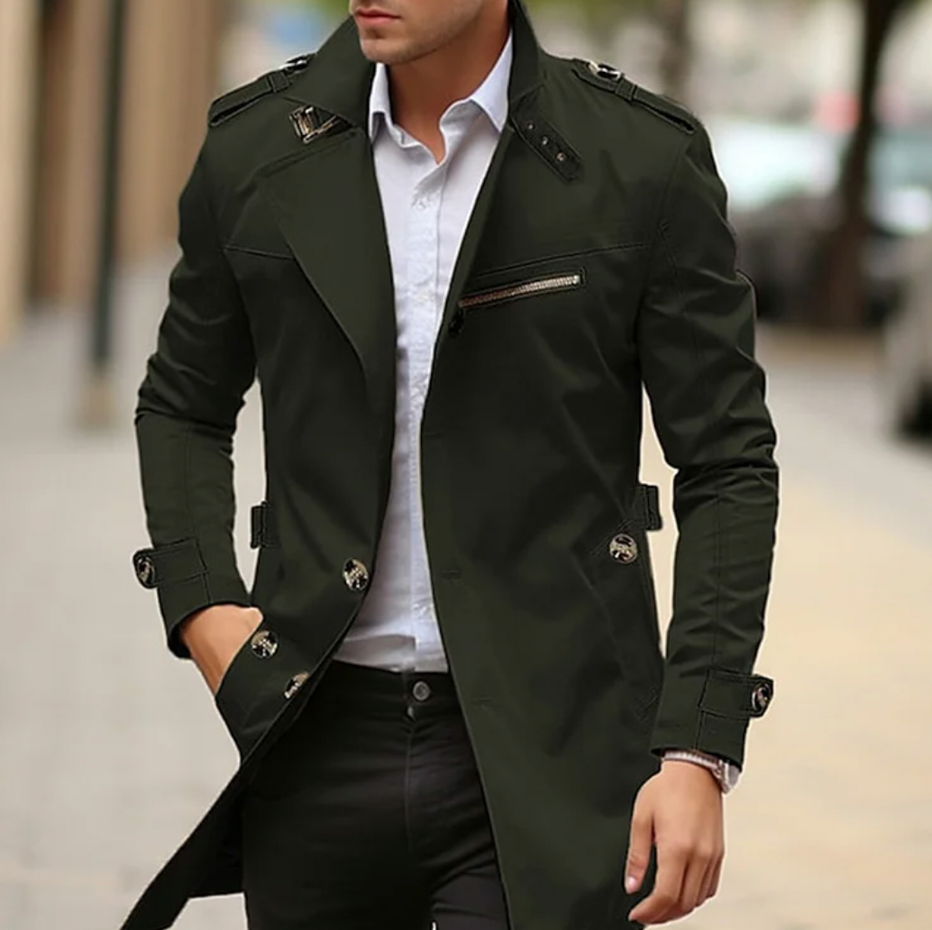 Zweireihiger Trenchcoat für Herren