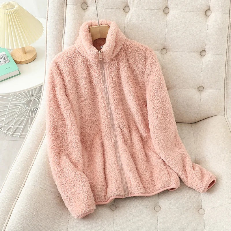 Zweiseitige Fleecejacke für Damen