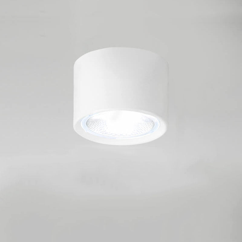 Zylindrischer LED-Deckenstrahler im verstellbaren Spotlight-Design